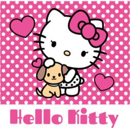 Hello Kitty dvielis 30x30
