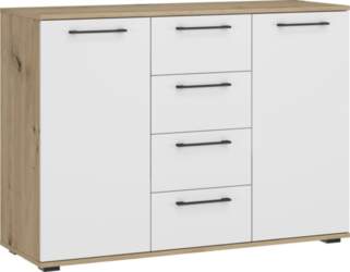 Kumode Halmar Flex-KM-2, brūna/balta