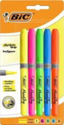 Marķieri Bic Grip 5 krāsas