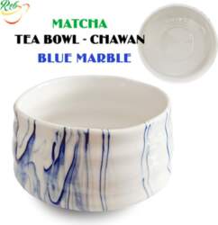 MATCHA CHAWAN - BLUE MARBLE -