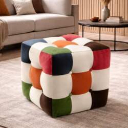 Pufs Patchwork, dažādās krāsās