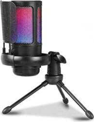 USB mikrofons ar pop filtru