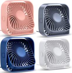 4 collu USB galda ventilators, zils