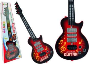 Bērnu ģitāra Star Strings, sarkana