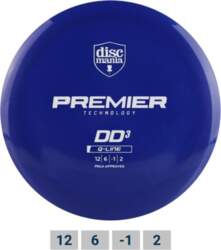 Diskgolfa disk Discmania Q-Line Premier DD3