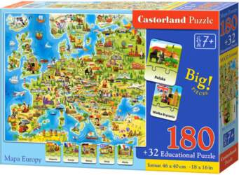 Eiropas Karte 180 Elementi