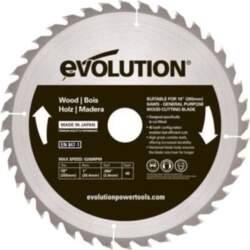 Evolution ripzāģis kokam 255mm, 40 zobi