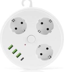 Funkcionāls pagarinātājs 2 m + USB