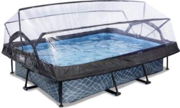 Karkasa baseins ar filtru un jumtu