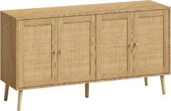 Kumode, boho stila skapis ar 4