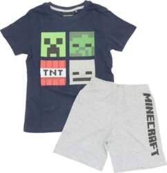 Minecraft bērnu īsa pidžama