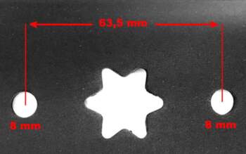 Mulčēšanas nazis traktoram Mtd 53 cm