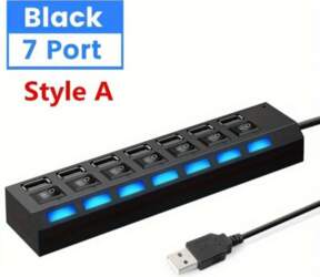 USB adaptera centrs ar 4 vai