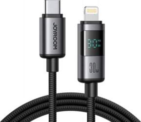 USB-C į Lightning kabelis 30W, LED