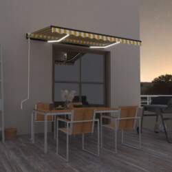 VidaXL markīze ar LED un vēja