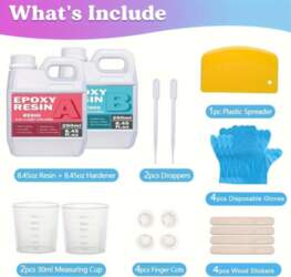 "Clear Epoxy Resin Bubble Free