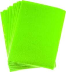 A4 zaļš filcs 2mm 10gab -