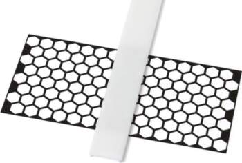 Abažūrs Basic PVC Piens alumīnija profilam