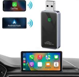 Bezvadu CarPlay un Android Auto adapteris