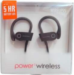 Bluetooth austiņas Power Wireless melns