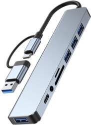 Hub 8in1 USB-C/A to USB 3