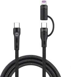 Kabeļi Forever 2in1 USB-C - Lightning
