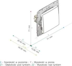 Kos Vena Switch 16ax 250v krēms