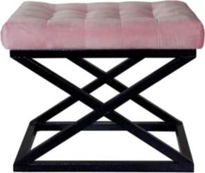 Pouffe Capraz - Black, Pink