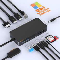 Rocketek Microsoft Surface Dock 2, 12-in-1