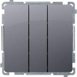 Switch trīskāršais Simon Basic sudraba matēts