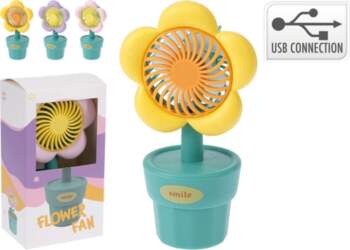 Ventilators FLOWER USB 3 veidi