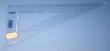 Lineāls - trijstūris 23 cm