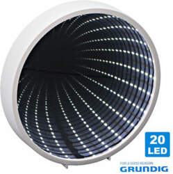 Spogulis apaļš, 20 LED