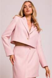 Moe M853 Cropped blazer - persiks