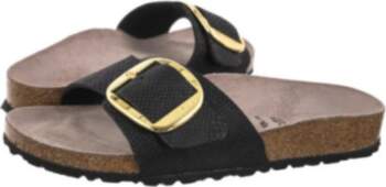 Birkenstock Madrid Big Buckle Python Black