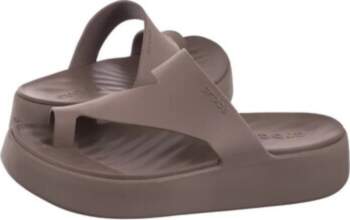 Crocs Getaway Platform Toe Loop Truffle