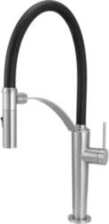 Kitchen faucet with flexible spout -