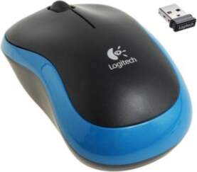 LOGITECH M185 Wireless Mouse - BLUE