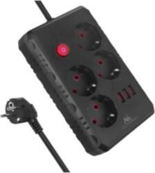 Maclean power strip, 4-socket extension cable