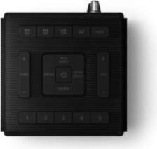 PHILIPS radio pulkstenis, melns