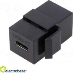 Socket; coupler; female x2; USB C
