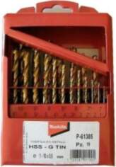 TITANIUM DRILL BIT SET HSS-G TIN