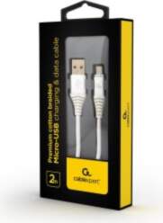CABLE USB2 TO MICRO-USB 2M/CC-USB2B-AMMBM-2M-BW2 GEMBIRD