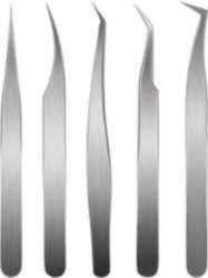 ElectroBase ® Tweezers Set 5 pcs