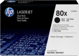 HP 80X 2-pack High Yield Black