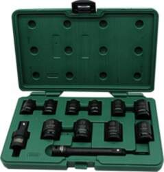 SATA IMPACT SOCKET SET 1/2" 12pcs