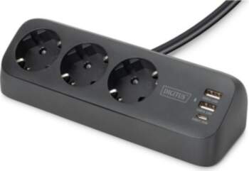 Digitus 3-way office socket strip with