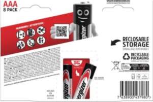 ENERGIZER BATTERIES MAX AAA LR03 /8