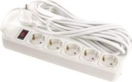 Extension cord 7m, 5 sockets, with