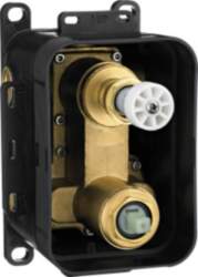 Flush-mounted mixer BOX with spray switch